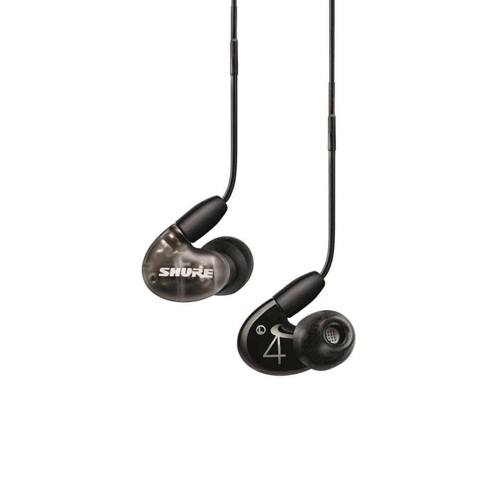 Shure AONIC 4 verdrahtete Sound-Isolierende Ohrhörer, Dual-Triver-Hybrid, In-Ear-Passform, abnehmbares Kabel, kompatibel mit Apple & Android-Geräten-Schwarz
