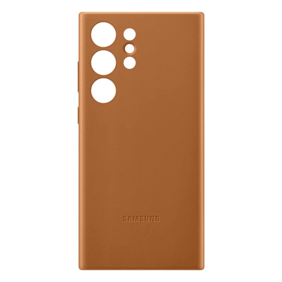 Samsung Leather Smartphone Case EF-VS918 für Galaxy S23 Ultra, Handy-Hülle, Echtleder, Schlankes Design, Camel