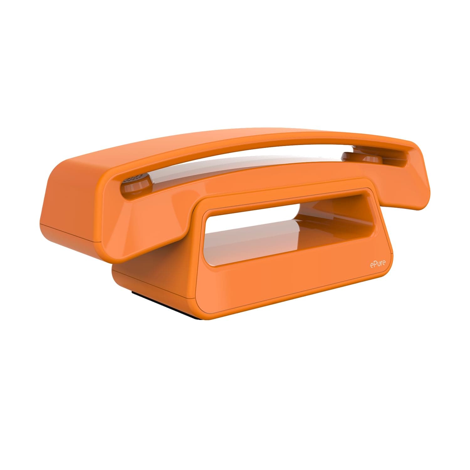 ALCATEL ePure Iconic - Schnurloses Festnetztelefon DECT - Vintage-Design - Großes, hochauflösendes Grafikdisplay - Freisprechfunktion - Anrufblockierungsfunktion - Orange