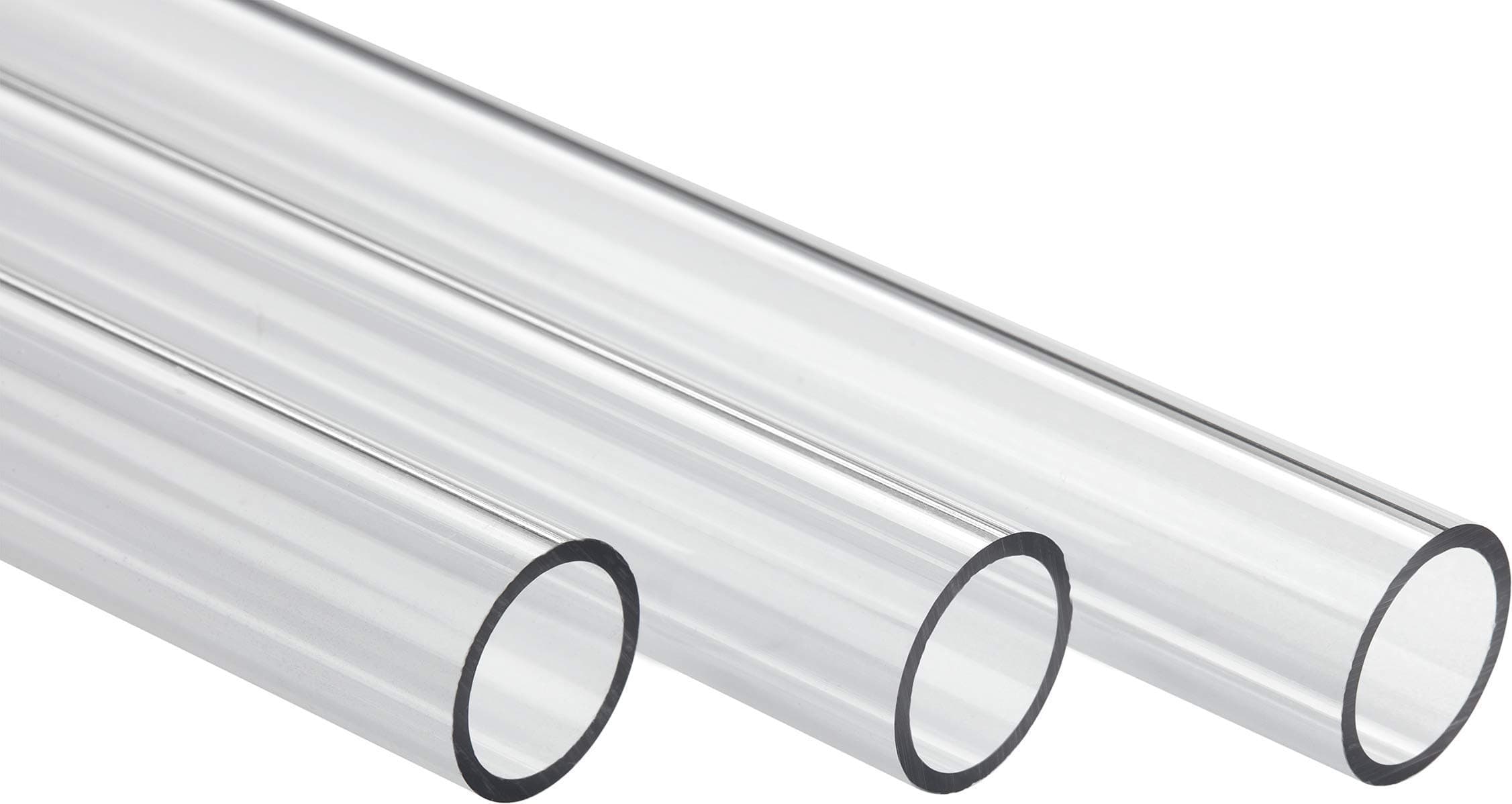 Corsair Hydro X Series XT Hardline Rohr (12mm, Hochwertige, Gerade Rohre, Komplett Durchsichtige aus PMMA, Robuste Konstruktion für Individuelle Kühlsysteme, Einfach Zuzuschneiden) transparent