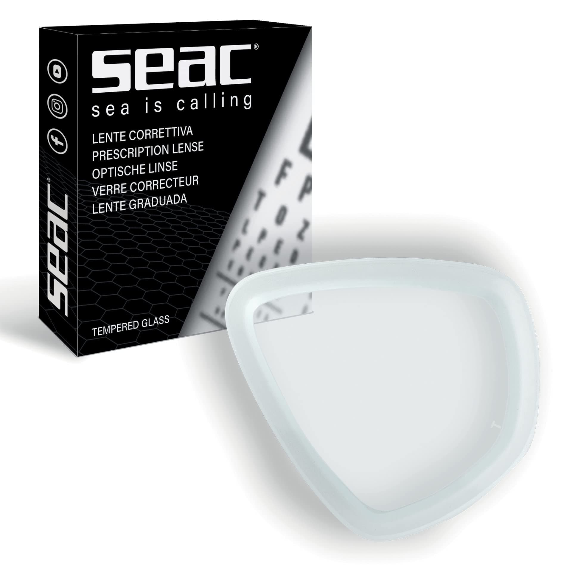 Seac Extreme optische Glaeser, Korrekturlinse für Tauchmaske in beide Richtungen