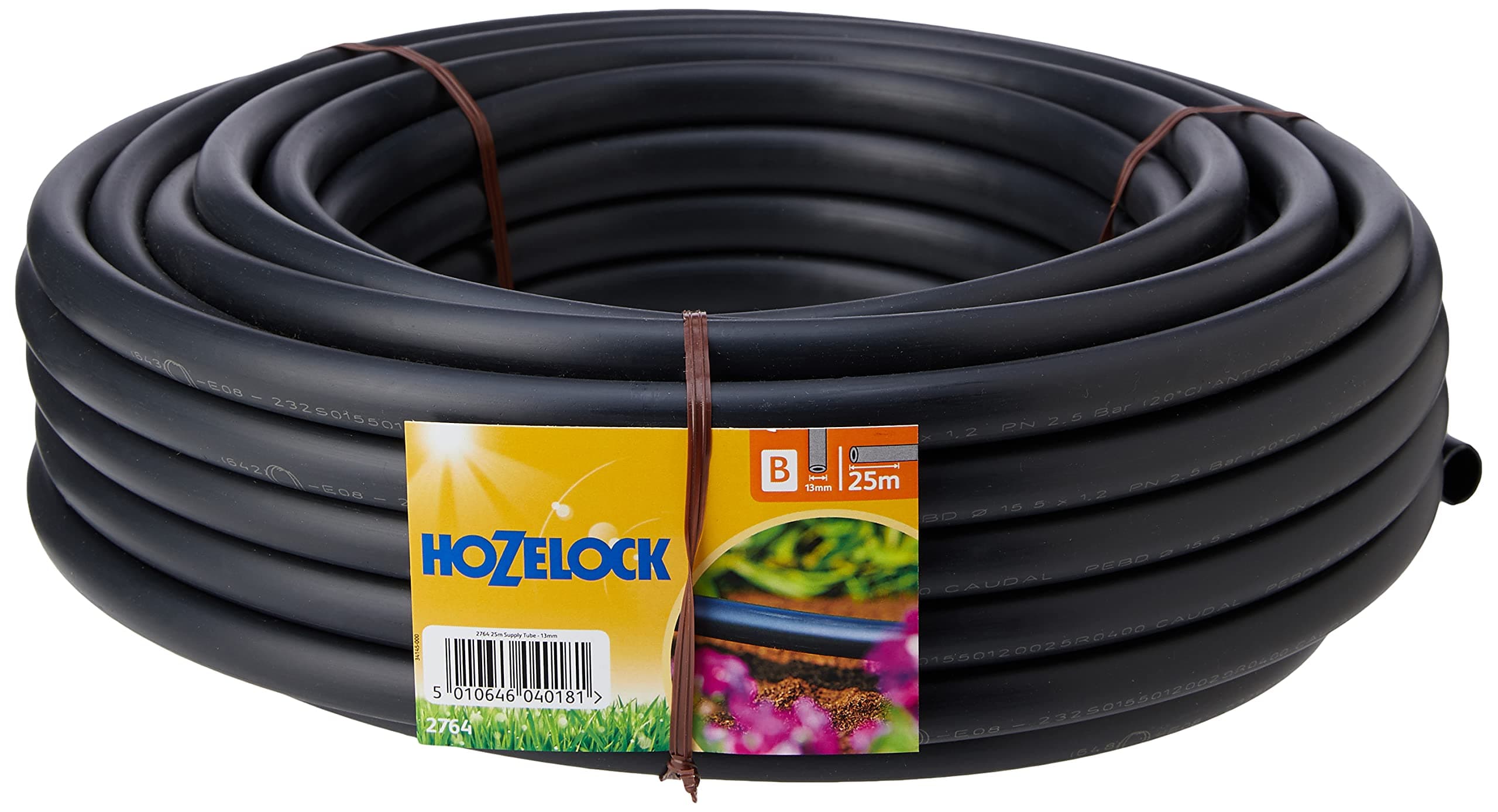 HOZELOCK - Mikro-Bewässerungsschlauch ø 13 mm (1/2") 25 m: Flexibel, zuschneidbar, UV-beständig, kann mit Tropfern/Sprinklern direkt am Schlauch montiert werden [2764P0000]