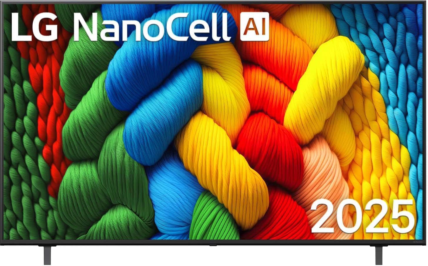 LG 65NANO80A6B TV 65 Zoll (165 cm) 4K NanoCell AI TV (α7 Gen8 4K AI Prozessor, webOS 25, 60Hz) [Modelljahr 2025]