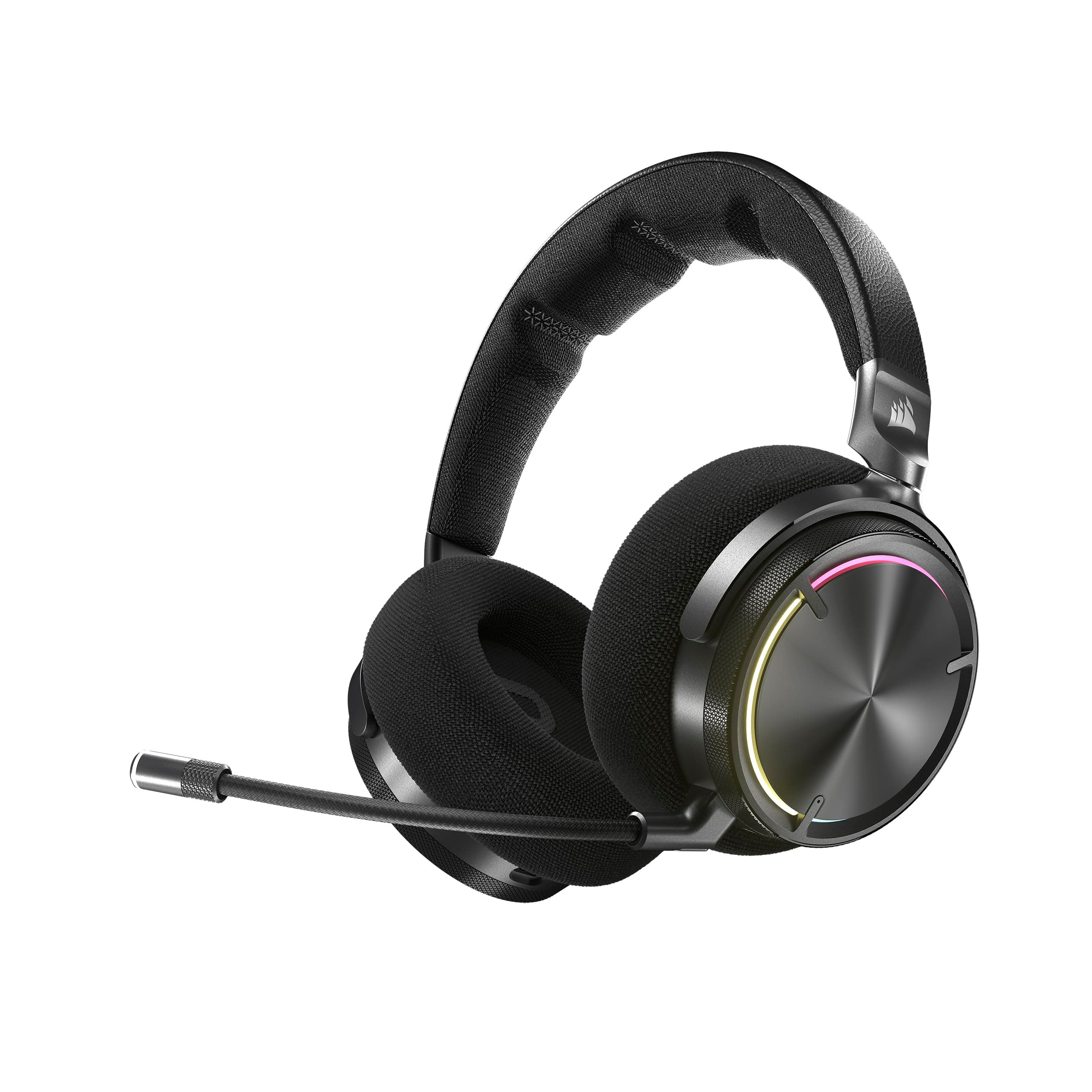 Corsair Virtuoso MAX Wireless Gaming-Headset mit Bluetooth – Dolby Atmos, SoundID, Aktive Geräuschunterdrückung, Mikrofon in Rundfunkqualität, Graphene-Treiber, für PC, Mac, PS5, PS4 – Kohlenstoff