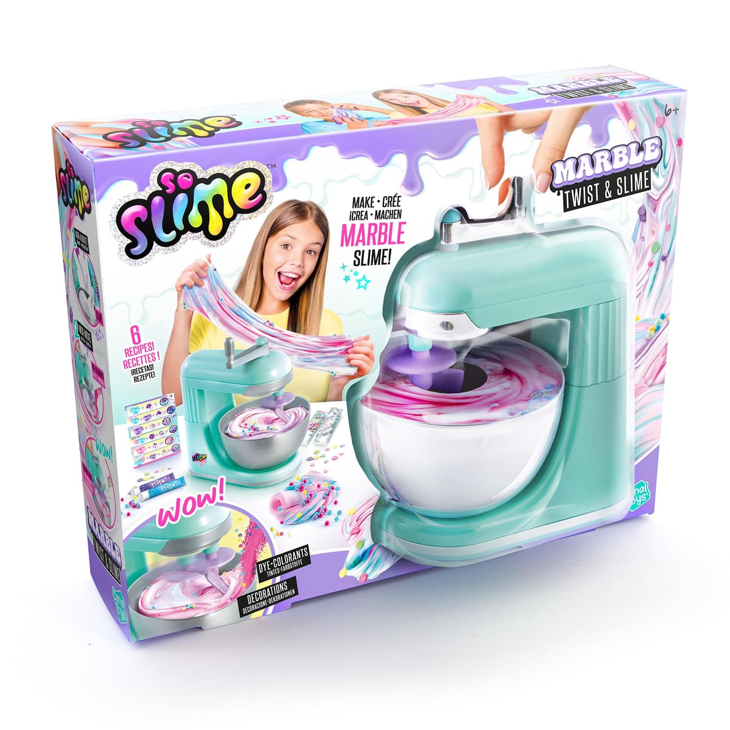 Canal Toys - So Slime DIY Marmor-Schleim Mixer - Kreativset zum Selbermachen von Fluffy & Butter Schleim mit Mixer - Duft-Schleim mit Charms - Schleimherstellung für Kinder 6-12 Jahre